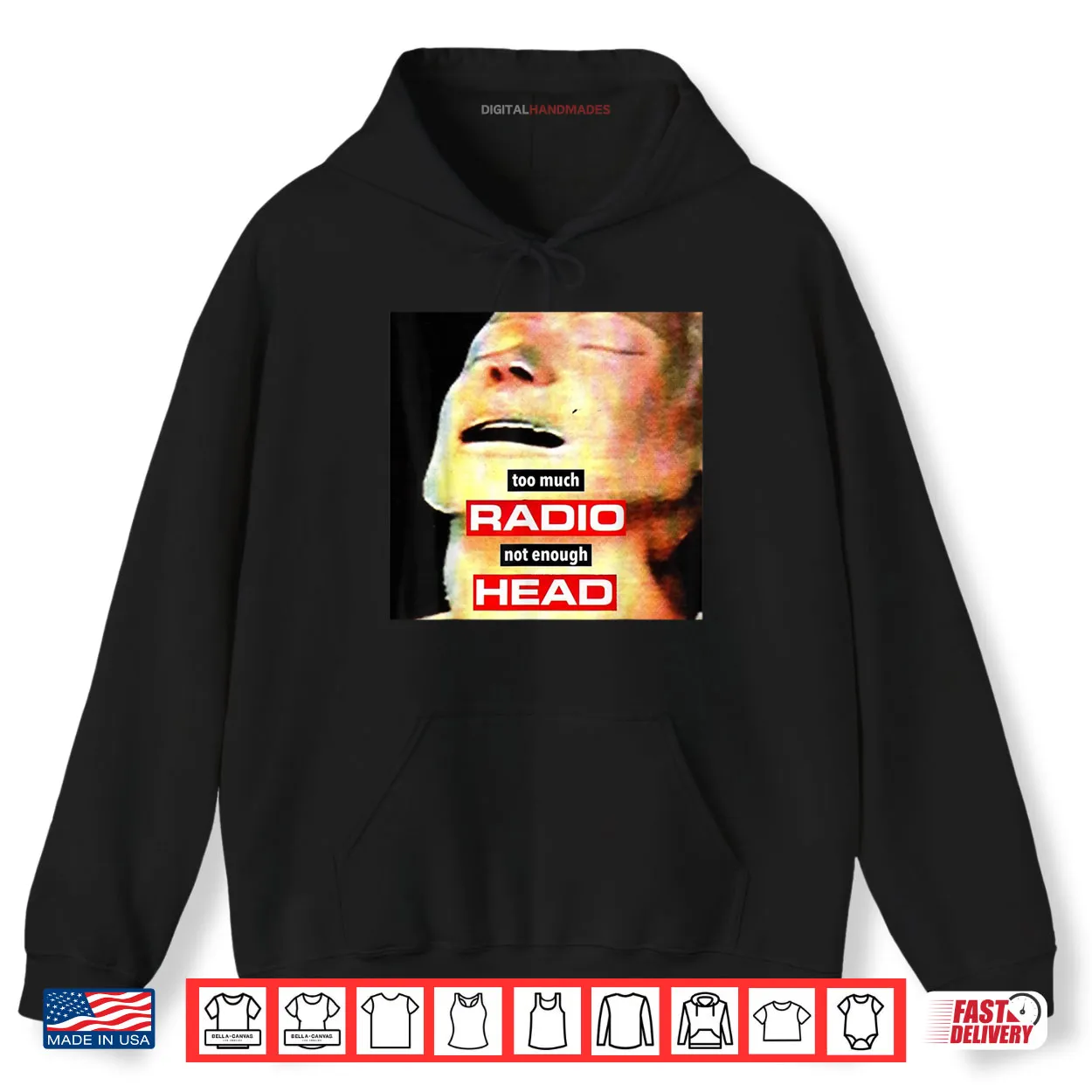 Too Much Radio Not Enough Head Meme Shirt Too Much Radio Not Enough Head Meme Shirt