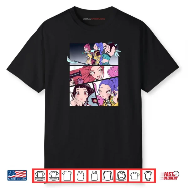 Huntrix Manhwa Panels Poster Halloween Shirt