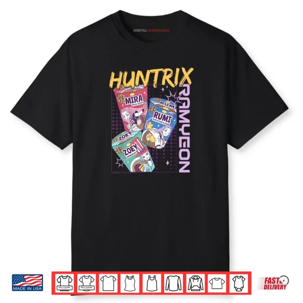 Huntrix Ramyeon Instant Noodle Full Color Shirt