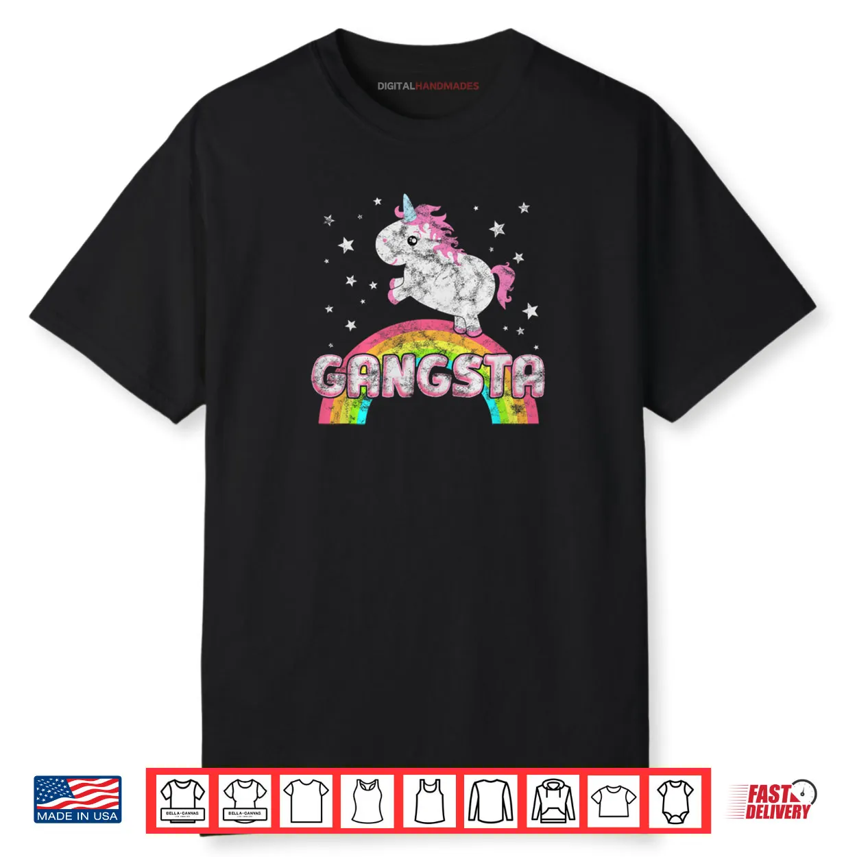Ironic Cool Unicorn Gangsta Rap Music Festival Shirt Ironic Cool Unicorn Gangsta Rap Music Festival Shirt