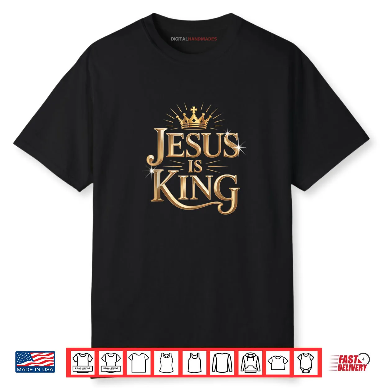 Jesus is King Bible Verse John 14 6 Christian God Religious Funny Shirt Jesus is King Bible Verse John 14 6 Christian God Religious Funny Shirt