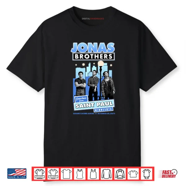 Jonas Brothers Greetings From Saint Paul Minnesota Shirt