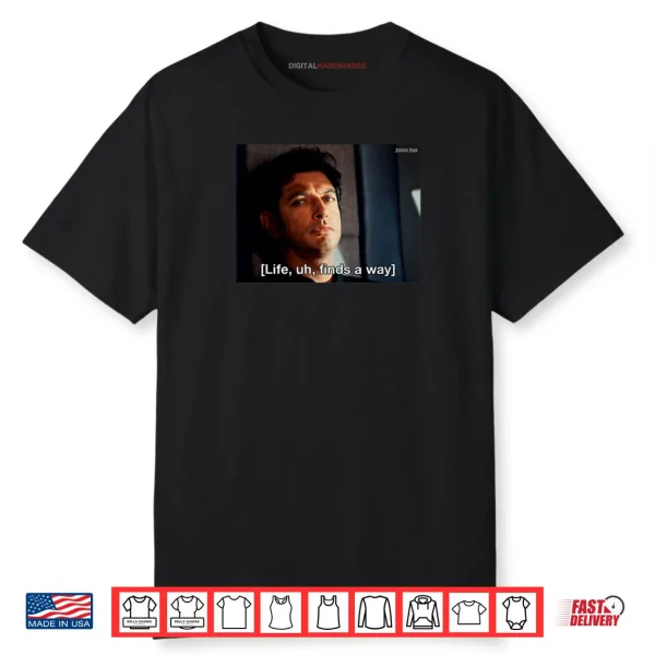 Jurassic Park Life Finds A Way Goldblum Jeff Stare Shirt