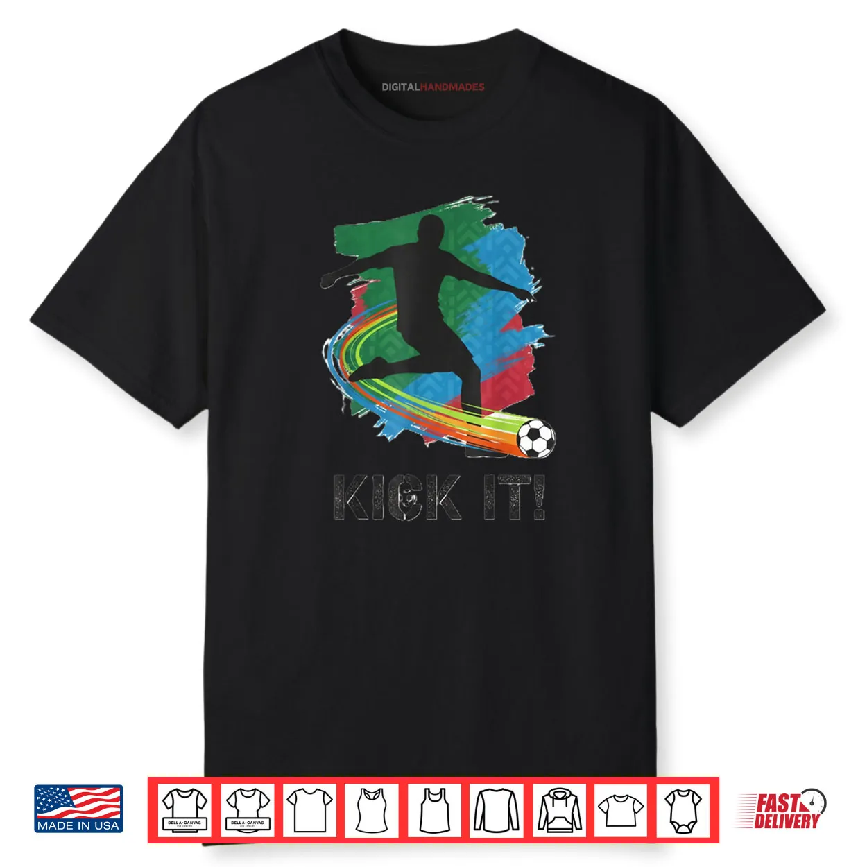Kick It Soccer Player Silhouette Shirt Kick It Soccer Player Silhouette Shirt