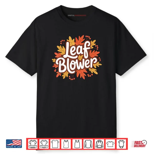 Leaf Blower Fall Costume Couple Halloween Matching Funny Shirt