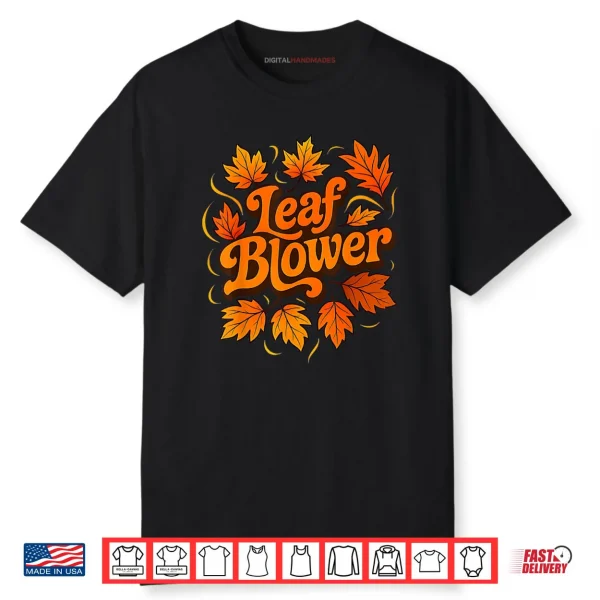 Leaf Blower Fall Costume Couple Halloween Matching Shirt
