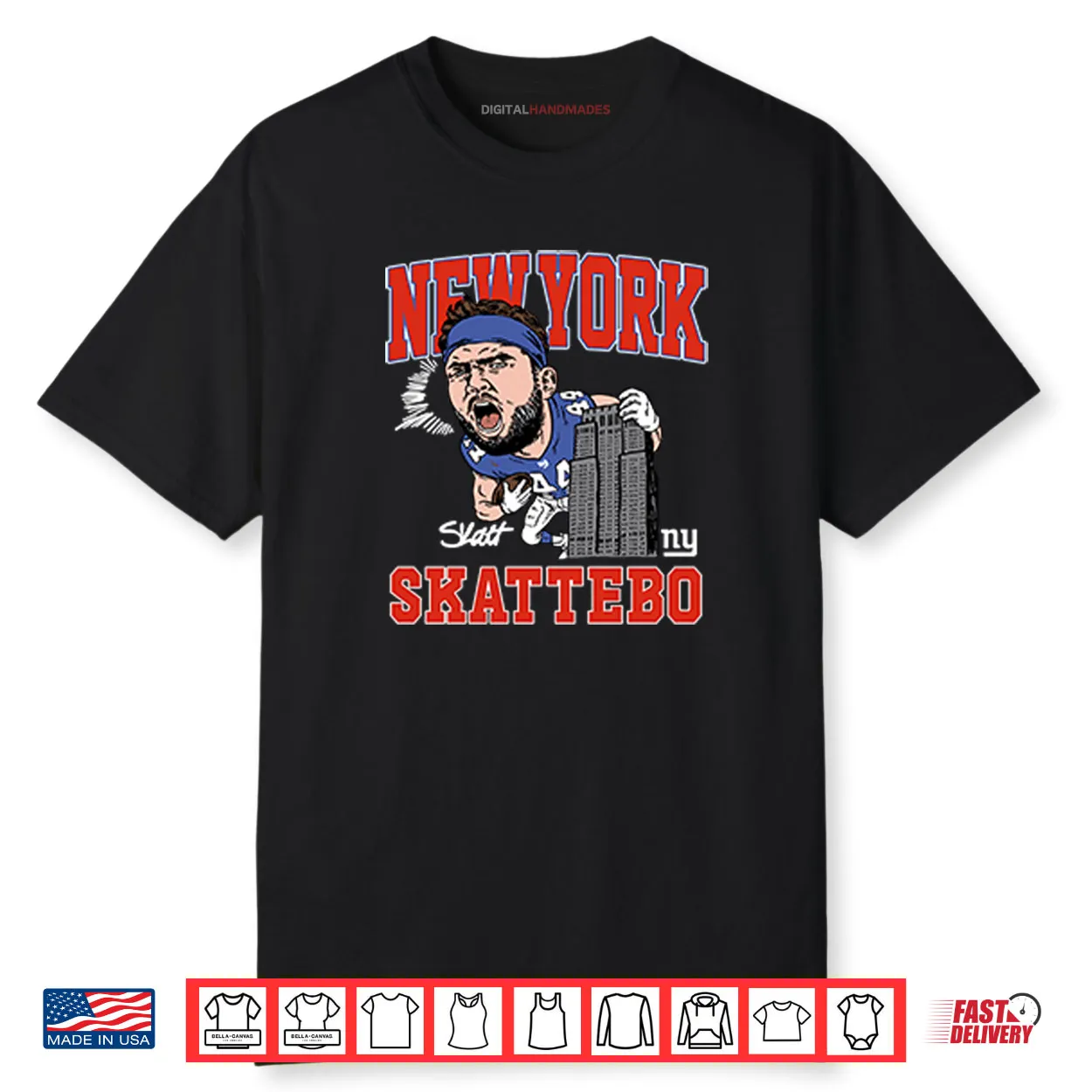 New York Giants Cam Skattebo Shirt New York Giants Cam Skattebo Shirt