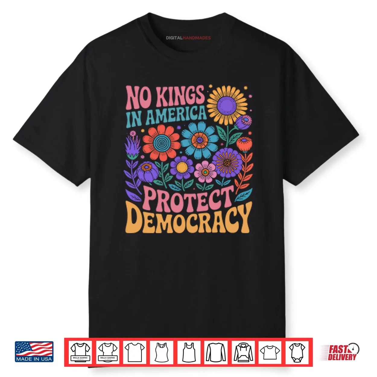 No King In American Protect Democracy Shirt No King In American Protect Democracy Shirt