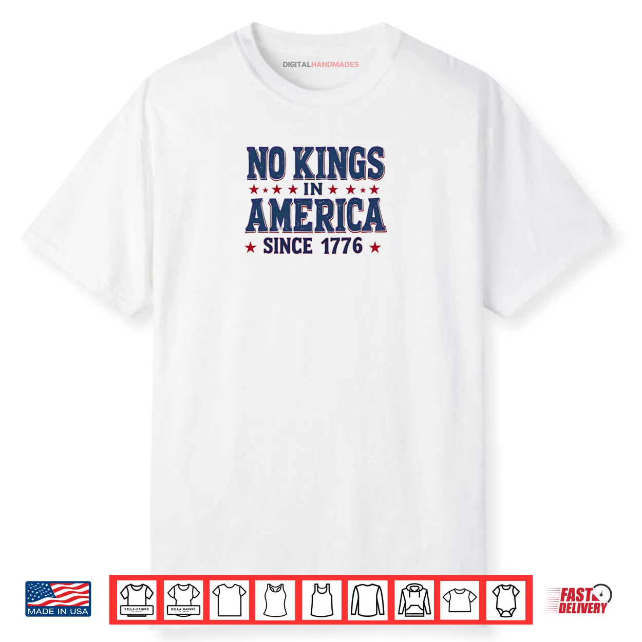 No Kings In America Since 1776 Shirt No Kings In America Since 1776 Shirt