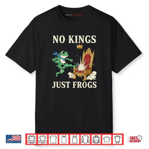 No Kings Just Frogs Funny Portland Protest Shirt