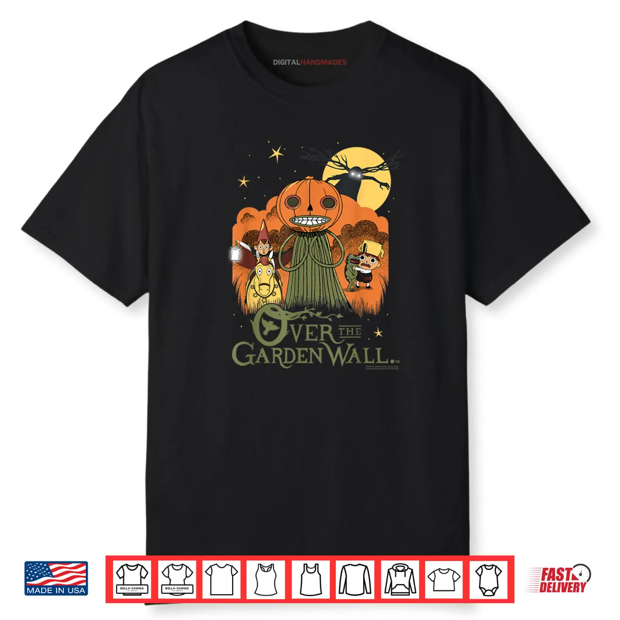 Over The Garden Wall Vintage Halloween Illustration Cartoon Shirt Over The Garden Wall Vintage Halloween Illustration Cartoon Shirt