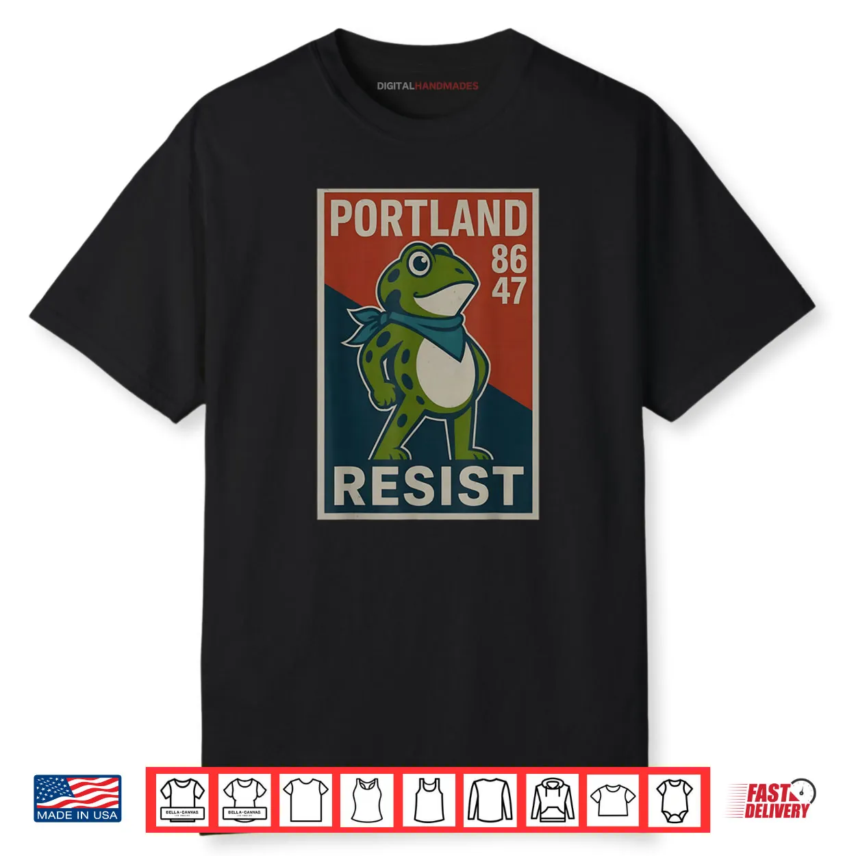 Portland 8647 Frog Resist Protest Retro Vintage Shirt Portland 8647 Frog Resist Protest Retro Vintage Shirt