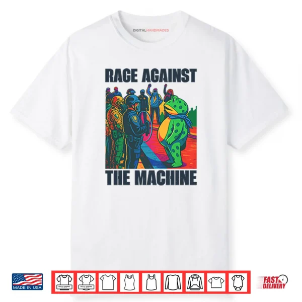 Portland Frog Anti ICE Rage Against The Machine Shirt