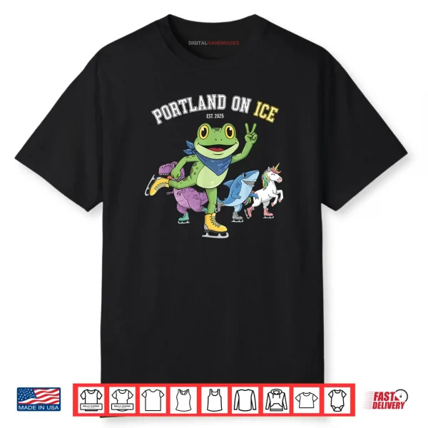 Portland on ICE Portland Frog Protest Shirt