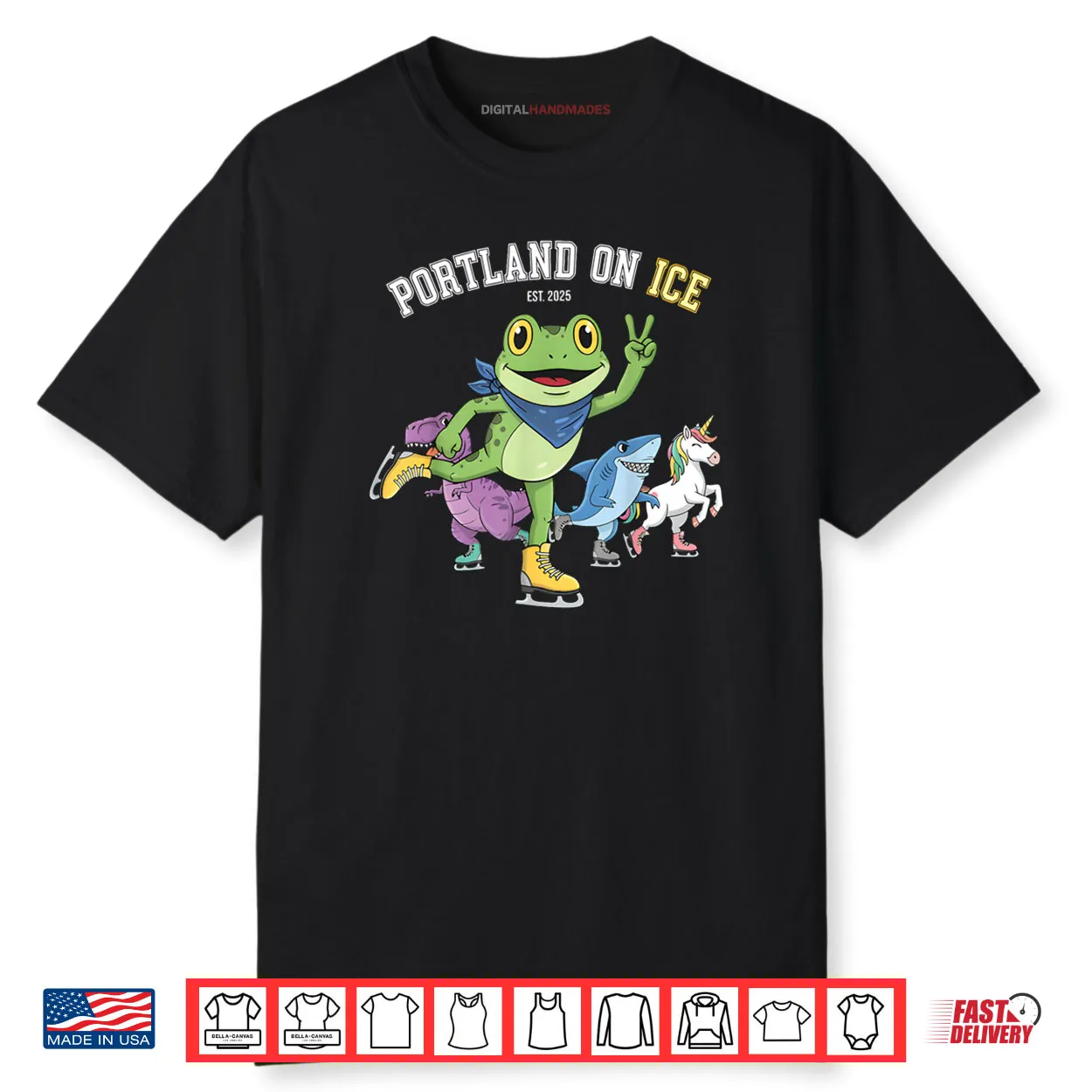 Portland on ICE Portland Frog Protest Shirt Portland on ICE Portland Frog Protest Shirt