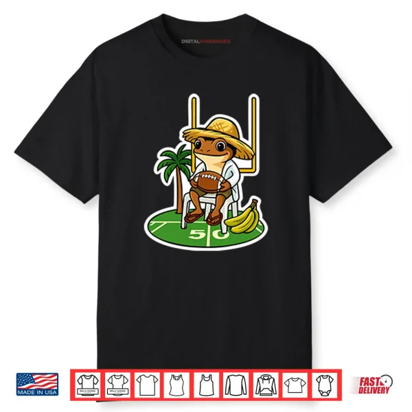 Puerto Rico Pride Cute Coqui Jibaro Football Game Shirt
