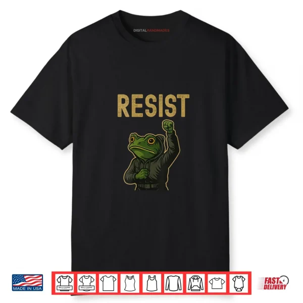 Resist Frog Art Shirt