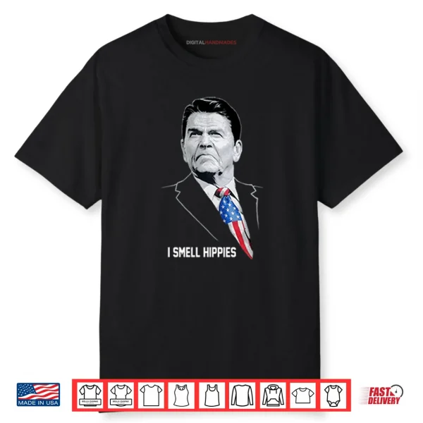 Ronald Reagan I Smell Hippies Shirt