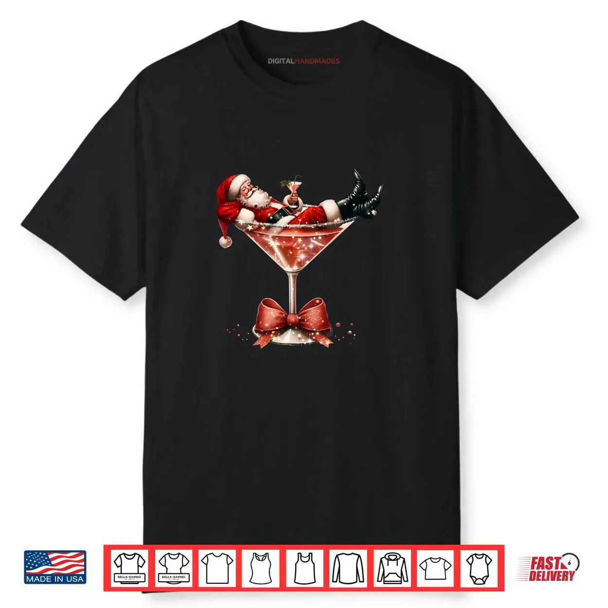 Santa’s Hot Mess Christmas Martini Xmas Shirt Santa’s Hot Mess Christmas Martini Xmas Shirt
