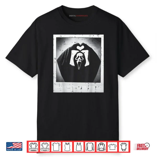 Scary Face Hand Heart Horror Costume Halloween Shirt
