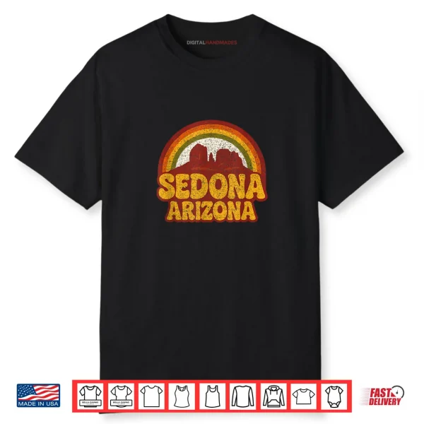Sedona Arizona Retro Vintage Souvenir Hiking Mountains Shirt