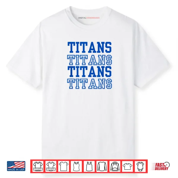 Stacked Text Volleyball Team Shirt