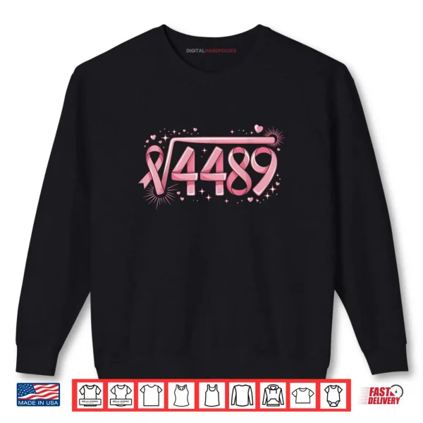 Sweatshirt 67 Funny Math Root 4489 Breast Cancer Awareness Pink Ribbon Shirt