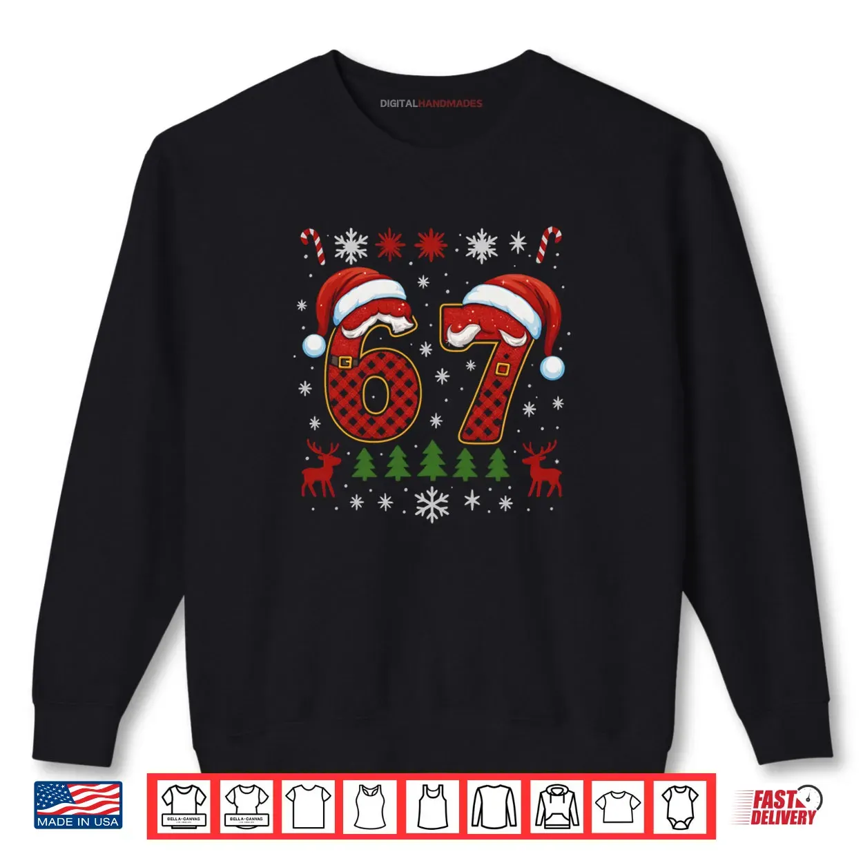 67 Six Seven Squad Meme Christmas Shirt 67 Six Seven Squad Meme Christmas Shirt