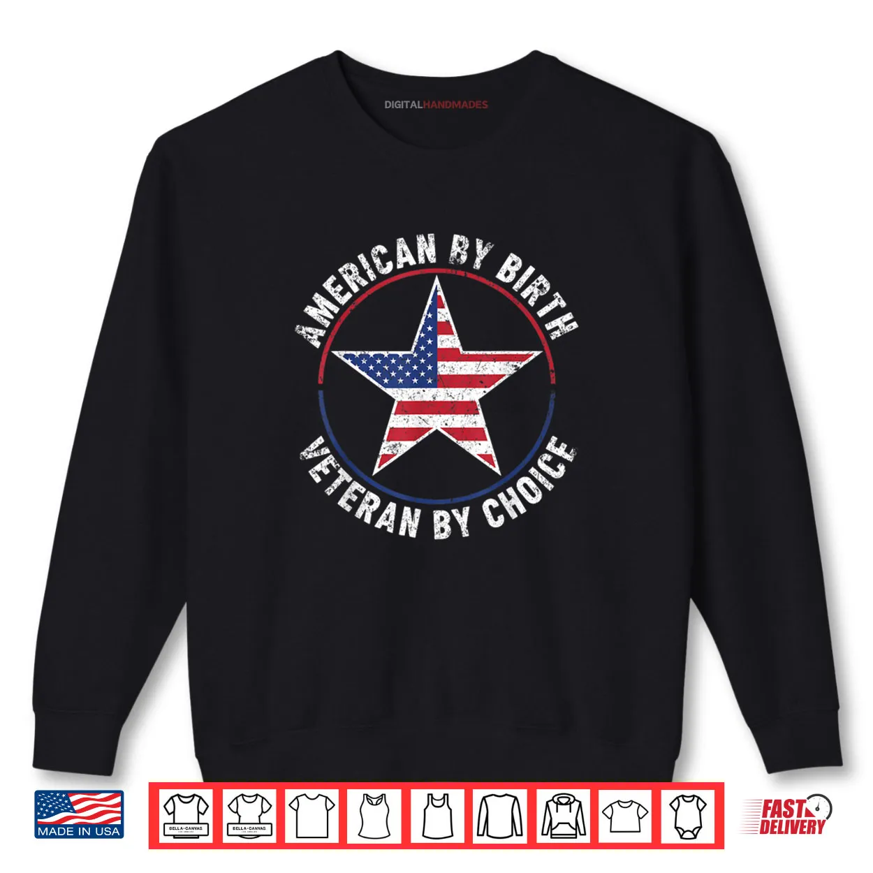 American by Birth Veteran by Choice Star US Flag Veterans Day Shirt American by Birth Veteran by Choice Star US Flag Veterans Day Shirt