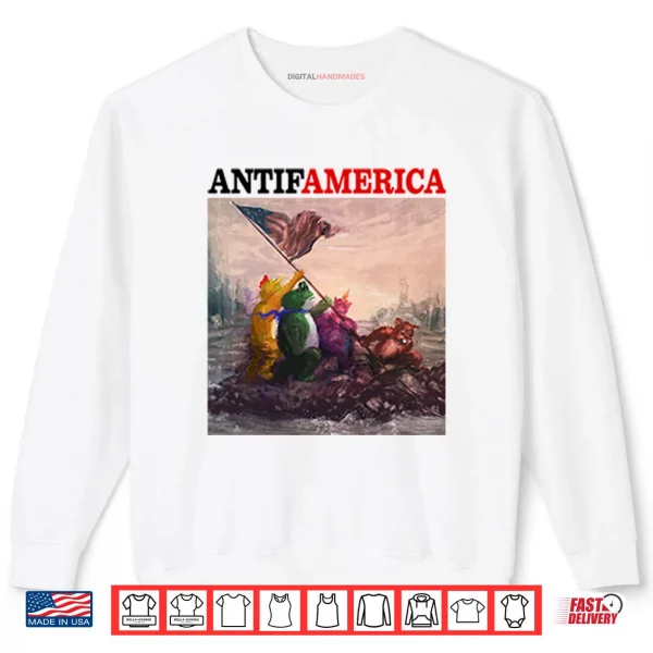 Sweatshirt Antifamerica Portland Frog Shirt