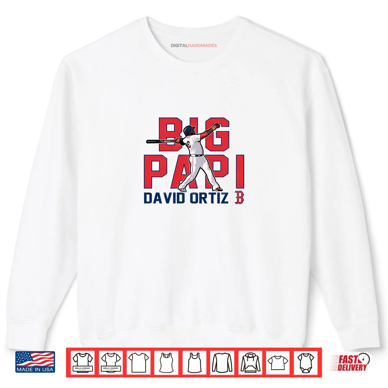 Big Papi David Ortiz Boston Red Sox Cooperstown Player Shirt Big Papi David Ortiz Boston Red Sox Cooperstown Player Shirt