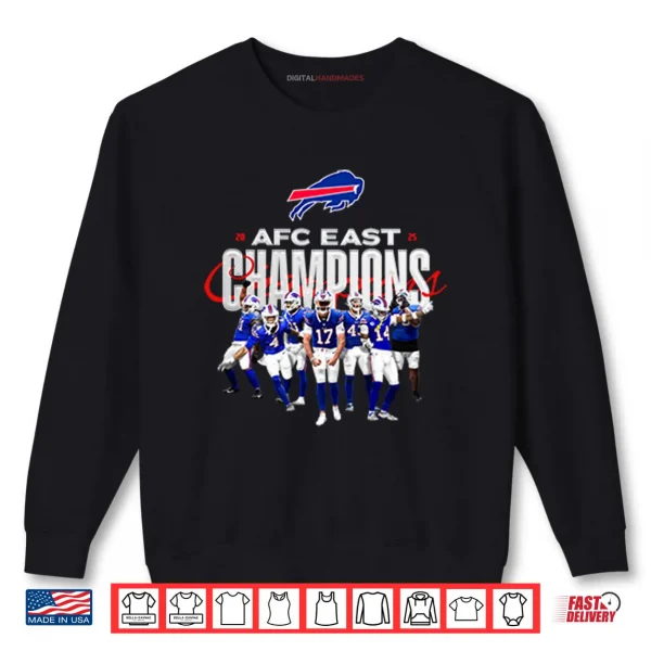 Buffalo Bills AFC East Champions 2025 Shirt 1 Sweatshirt Buffalo Bills AFC East Champions 2025 Shirt