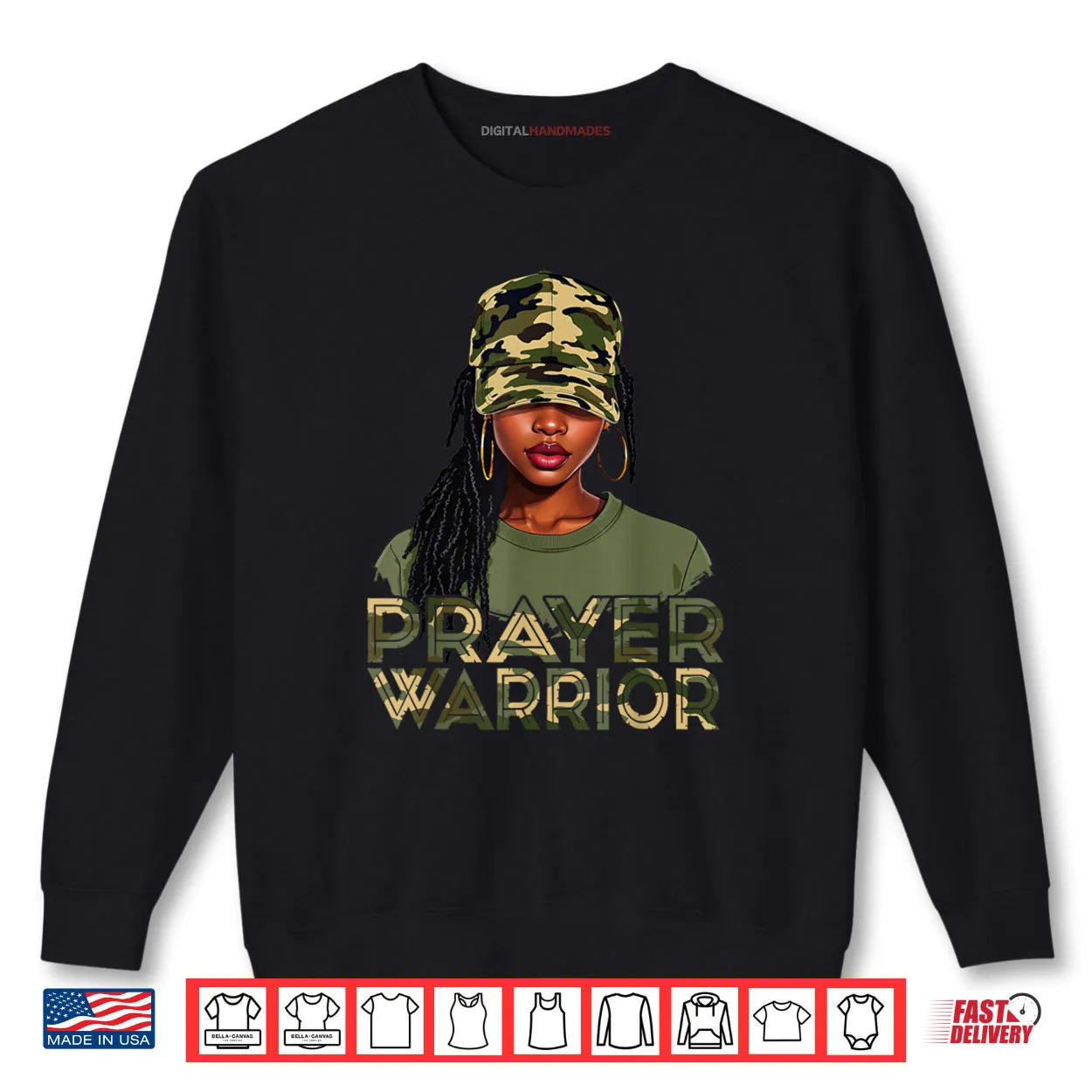 Camo Hat Prayer Warrior God Jesus Christian Black Girl Shirt Camo Hat Prayer Warrior God Jesus Christian Black Girl Shirt