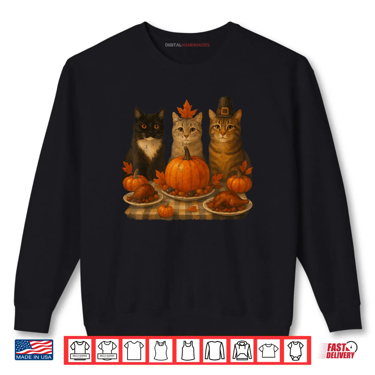 Cats Dinner Feast Pumpkin Turkey Thanksgiving Party Shirt Cats Dinner Feast Pumpkin Turkey Thanksgiving Party Shirt