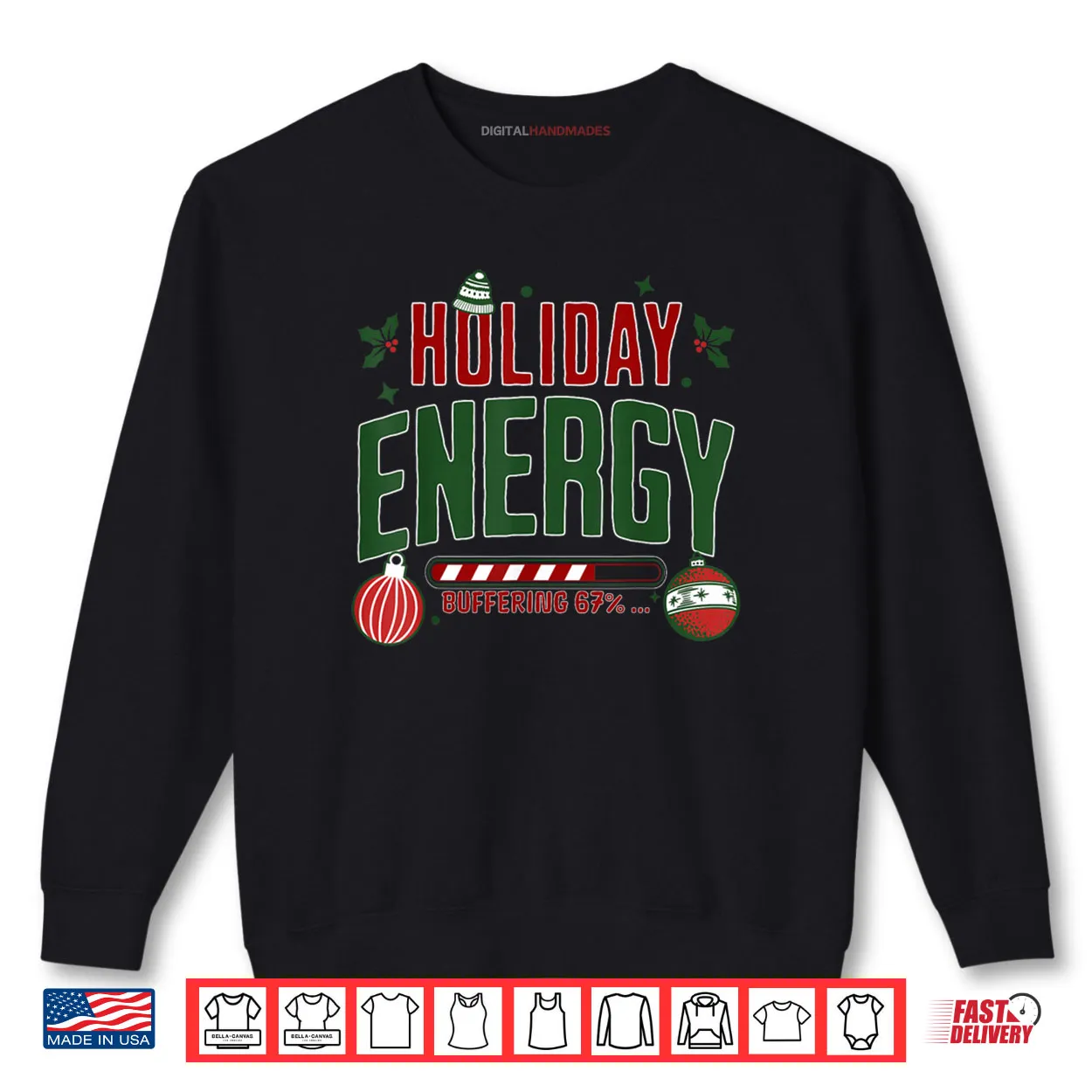 Christmas Holiday Energy Buffering 67 Funny Six Seven Meme Shirt Christmas Holiday Energy Buffering 67 Funny Six Seven Meme Shirt