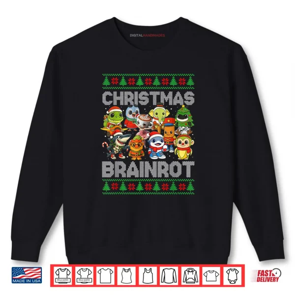 Sweatshirt Christmas Italian Brain Rot Italian Brainrot Shirt