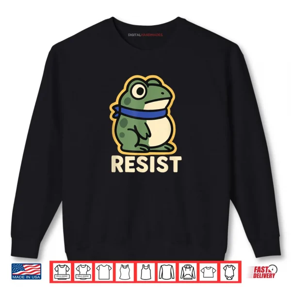 Sweatshirt Cute Portland Frog Resist Shirt
