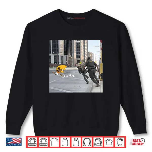 Sweatshirt Cyclist Taunting ICE Agents Shirt