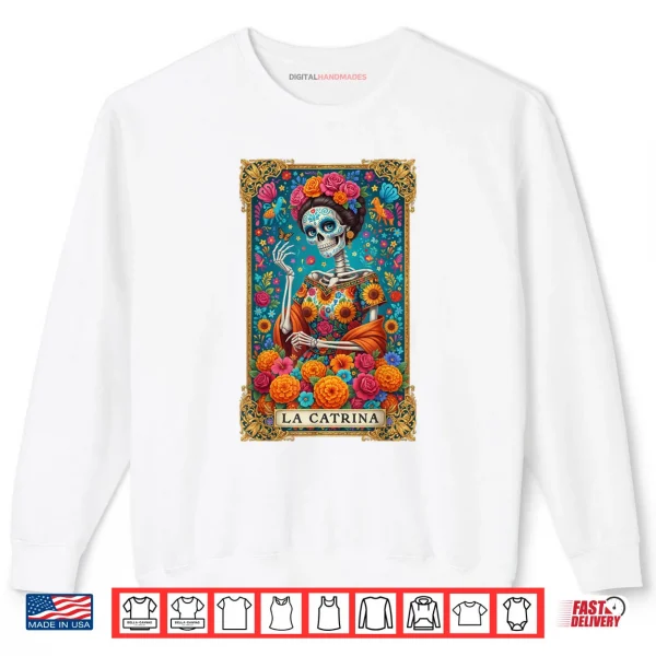 De Los Muertos La Catrina Day of The Dead Women Sugar Skull Shirt 1 Sweatshirt De Los Muertos La Catrina Day of The Dead Women Sugar Skull Shirt