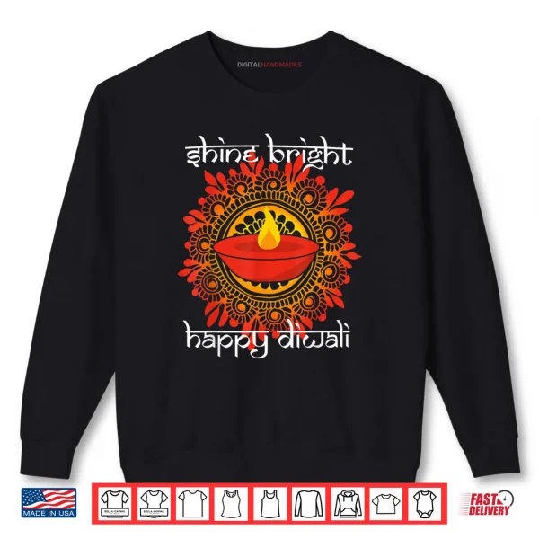 Sweatshirt Diwali Deepavali Hindu Indian Festival of Lights Art Shirt