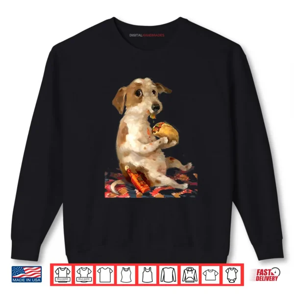 Sweatshirt Dog Chill with Taco Vintage Shirt