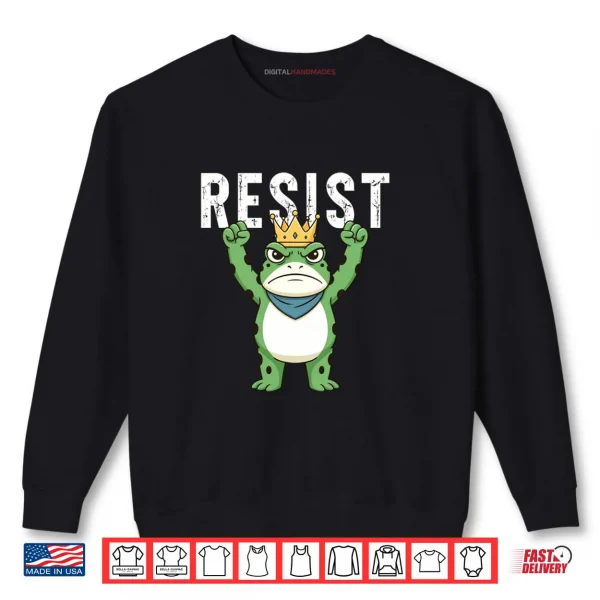 Sweatshirt Frog Resist Portland Frog Protest Shirt