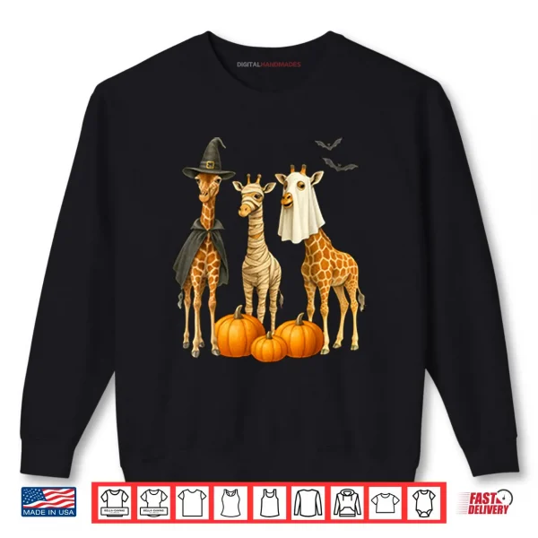 Sweatshirt Giraffe Boo Mummy Witch Halloween Shirt