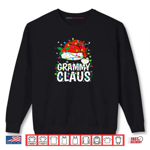 Sweatshirt Grammy Claus Christmas Lights Pajama Family Matching Shirt
