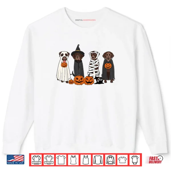 Sweatshirt Halloween Brown Labrador Shirt