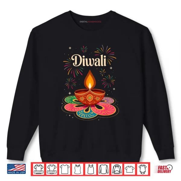 Sweatshirt Happy Diwali Deepavali Hindu Indian Festival of Lights Shirt