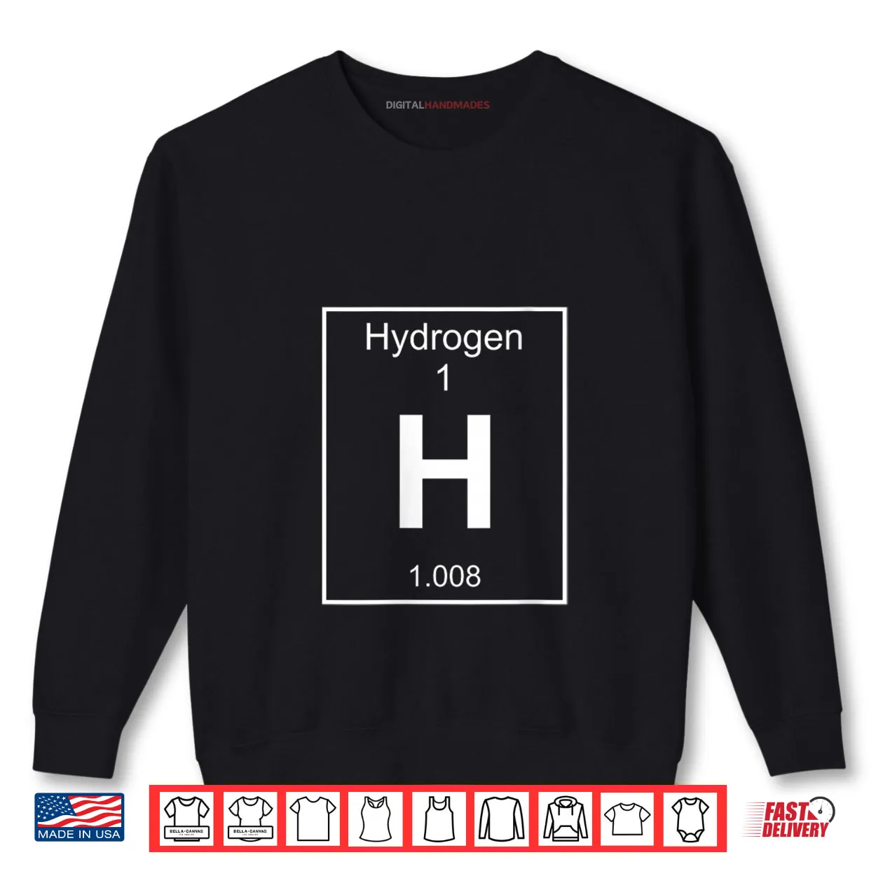 Hydrogen Element Costume Periodic Table Chemistry Shirt Hydrogen Element Costume Periodic Table Chemistry Shirt