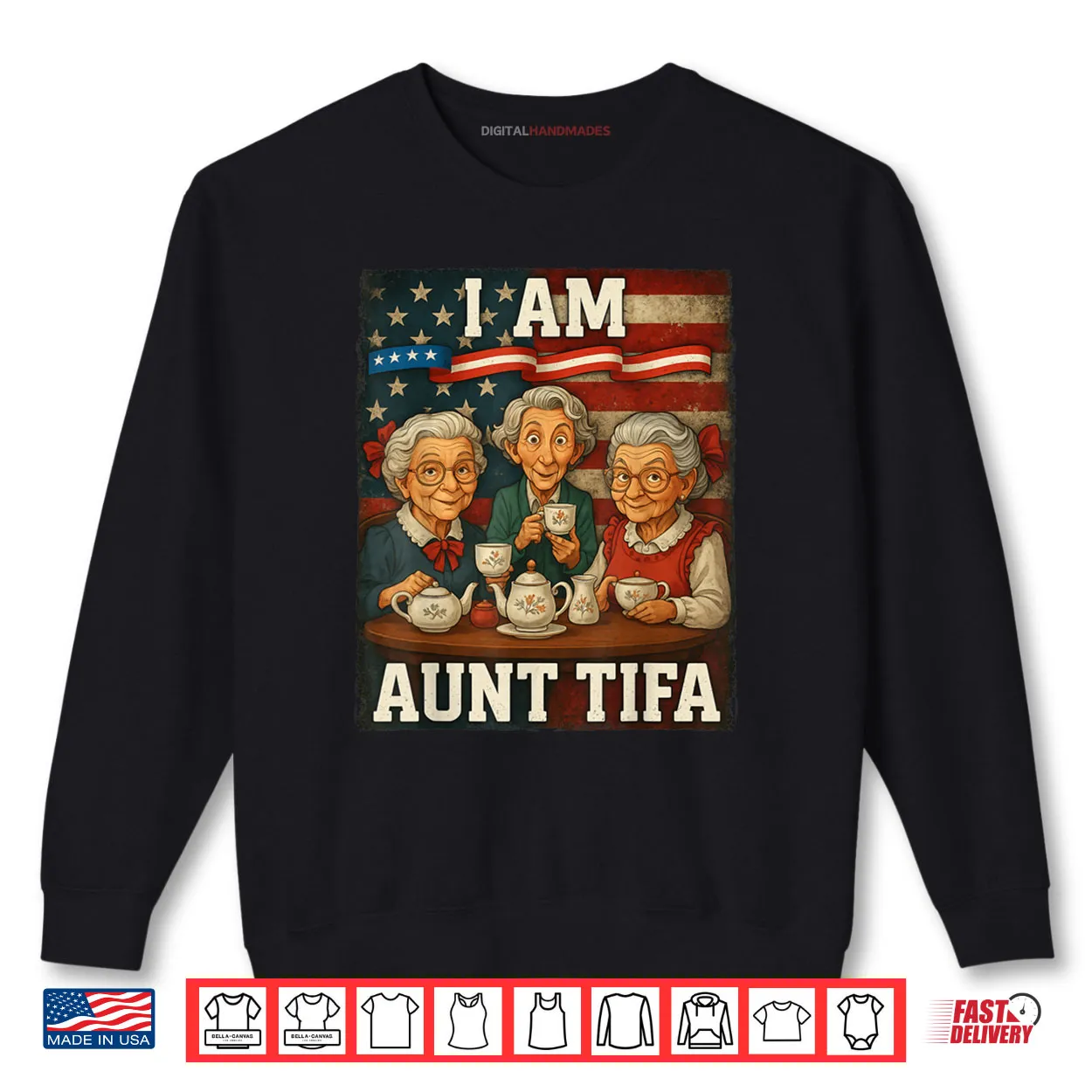 I Am Aunt Tifa American Flag Shirt I Am Aunt Tifa American Flag Shirt