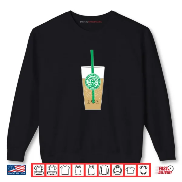 Sweatshirt IAWDOL Logo on Iced Coffee Shirt