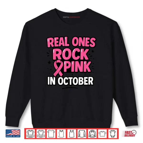 Sweatshirt In October We Wear Pink Breast Cancer Shirt